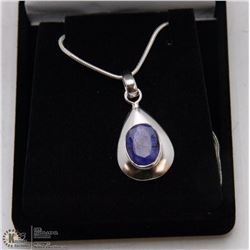 #13-NATURAL BLUE SAPPHIRE PENDANT