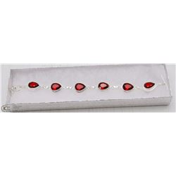 #21-RED GARNET GEMSTONE BRACELET