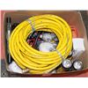 Image 1 : BOX WITH ASSORTED TOOLS MISC,. DRAIN PIPE AUGER