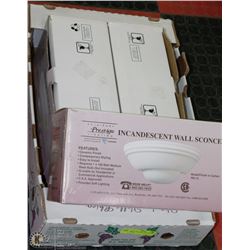 SET OF 3 NEW WALL SCONE LIGHTS (WHITE)