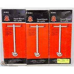 3 FAUCET WRENCHES