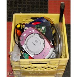 TOTE WITH ASSORTED HOUSEHOLD/HOME PRODUCTS