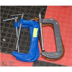 LOT OF FOUR 8" C-CLAMPS
