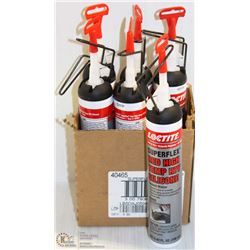 SIX 190ML TUBES OF LOC-TITE RED HIGH TEMP RTV