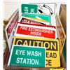 Image 1 : FLAT OF MANY ASSORTED WARNING/CONSTRUCTION SIGNS