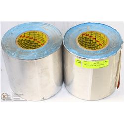 2 ROLLS OF 6", 3M  FOIL TAPE