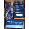 Image 1 : 2 PAIRS OF UVEX SAFTEY GOGGLES + 3 BOXES OF UVEX