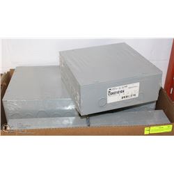 9 NEW HAMMOND ELECT. BOXES W/ KNOCKOUTS 10"x10"x4"