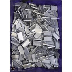 TOTE OF METAL HANGING CLIPS