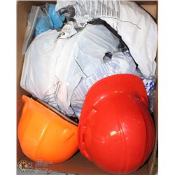 LOT OF 6 NEW HARDHATS W/ EXTRA LINERS