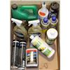 Image 1 : FLAT OF ASSORTED AUTOMOTIVE + CLEANING FLUIDS