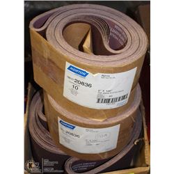 APPROX 30 OF ASSORTED 6" SAND-BELTS