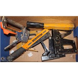 SMALL BOX W/ ASST HAND STAPLERS