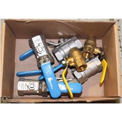 LOT OF 7 GAS/WATER SHUT OFF VALVES