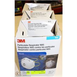 3 BOXES OF 3M PARTICULATE RESPIRATOR N95