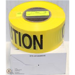 2 ROLLS OF 3" CAUTION-ZONING TAPE