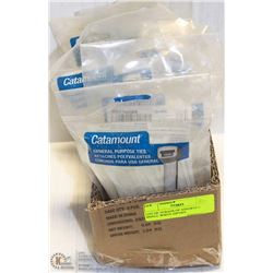 LOT OF 10 BAGS OF ASSORTED SMALL WHITE ZIPTIES