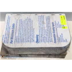 STACK OF LAMINATED SAFETY PROCEDURE SIGNS