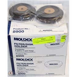 2 BOXES OF MOLDEX FILTER/DISK HOLDERS