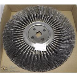LARGE ABRASIVE STEEL WIRE WHEEL 14.5 X 1-1/4