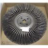 Image 1 : LARGE ABRASIVE STEEL WIRE WHEEL 14.5 X 1-1/4