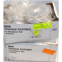 LOT OF 20 MSA RESPIRATORY CHEMICAL CARTRIDGES