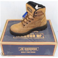 SIZE 7.5 JB GOODHUE  LEATHER WORKBOOTS