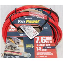3 PRO-POWER 14 AWG 25 FT  MEDIUM DUTY EXT. CORD