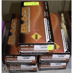 LOT OF 500 GLAZE NITRILE POWDER FREE GLOVES