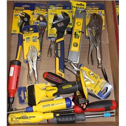 FLAT OF NEW ASSORTED HAND TOOLS (ON CHOICE)