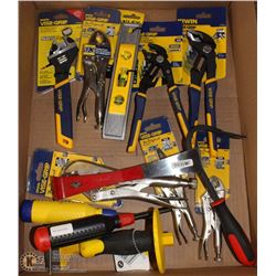 FLAT OF NEW ASSORTED HAND TOOLS (ON CHOICE)