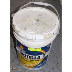 20L PAIL OF SHELL ROTELLA T HD MOTOR OIL 10W-30