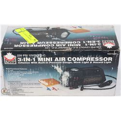 3-IN-1 MINI AIR COMPRESSOR