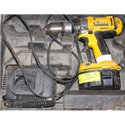 DEWALT 1/2" 14.4V XRP DRILL W/ BATTERY & CHARGER