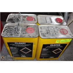 LOT OF FOUR 1.3GAL JUGS OF FILABOB OIL REPELLENT