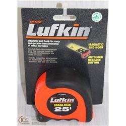 PAIR OF 25FT MAGNETIC LUFKIN HI-VIZ TAPE MEASURES