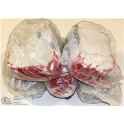 5 BUNDLES OF COTTON WORK GLOVES W/ PVC BEADING