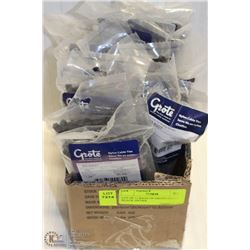 LOT OF 11 BAGS OF GROTE SMALL BLACK ZIPTIES