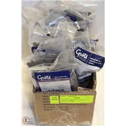 LOT OF 11 BAGS OF GROTE SMALL BLACK ZIPTIES