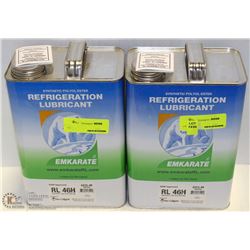 2, 1 GALLON JUGS OF SYNTH. REFIGERATION LUBRICANT