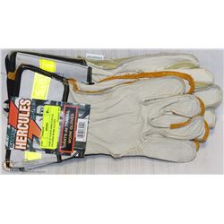 PAIR OF GANTS HERCULES XL LEATHER WORK GLOVES