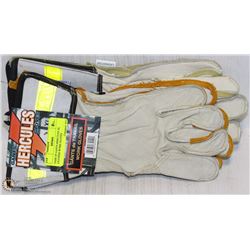 PAIR OF GANTS HERCULES XL LEATHER WORK GLOVES