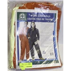 PUT-IT-ON HI-VIS WORK COVERALLS SIZE:46