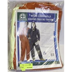 PUT-IT-ON HI-VIS WORK COVERALLS SIZE:46