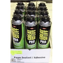 CASE OF DOW GREAT STUFF INSL. FOAM INSECTICIDE