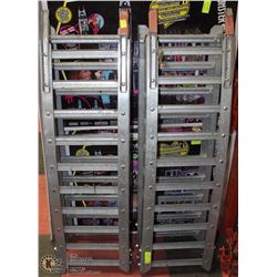 PAIR OF FOLDING STEEL  RAMPS