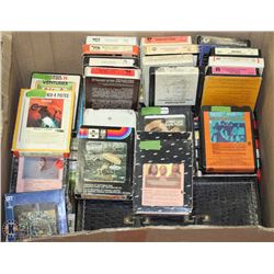 ESTATE LOT WITH BOX OF 8-TRACKS INCL BEEGEES,