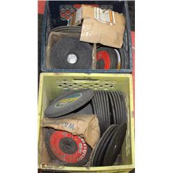 2 CRATES  OF ASST SANDING DISCS