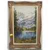Image 1 : LAKE LOUISE NEEDLE POINT FRAMED