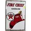 Image 1 : VINTAGE FIRE CHIEF TIN SIGN